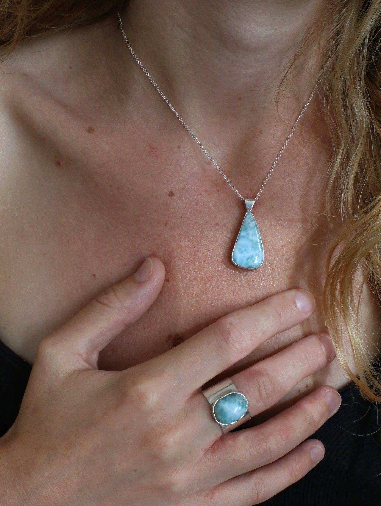 Larimar Ring