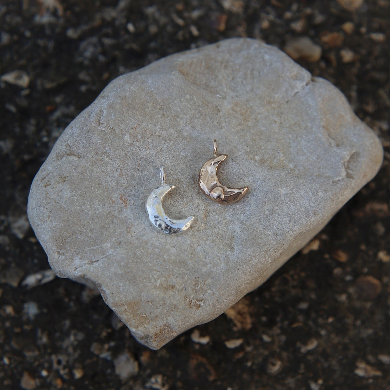 Small Moon Charm Necklace