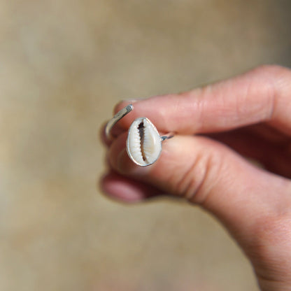 Adjustable Cowrie Shell Ring