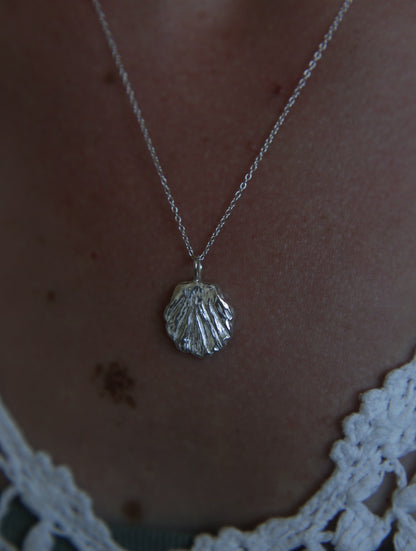 Sterling Silver Shell Pendant Charm