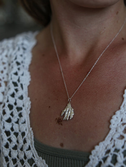 Sterling Silver Seaweed Pendant Charm