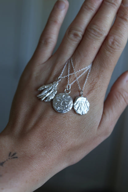 Sterling Silver Shell Pendant Charm