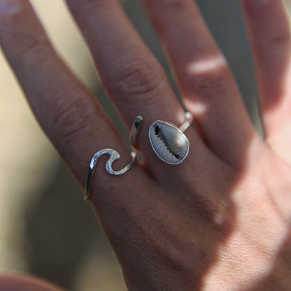Adjustable Cowrie Shell Ring